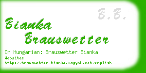 bianka brauswetter business card